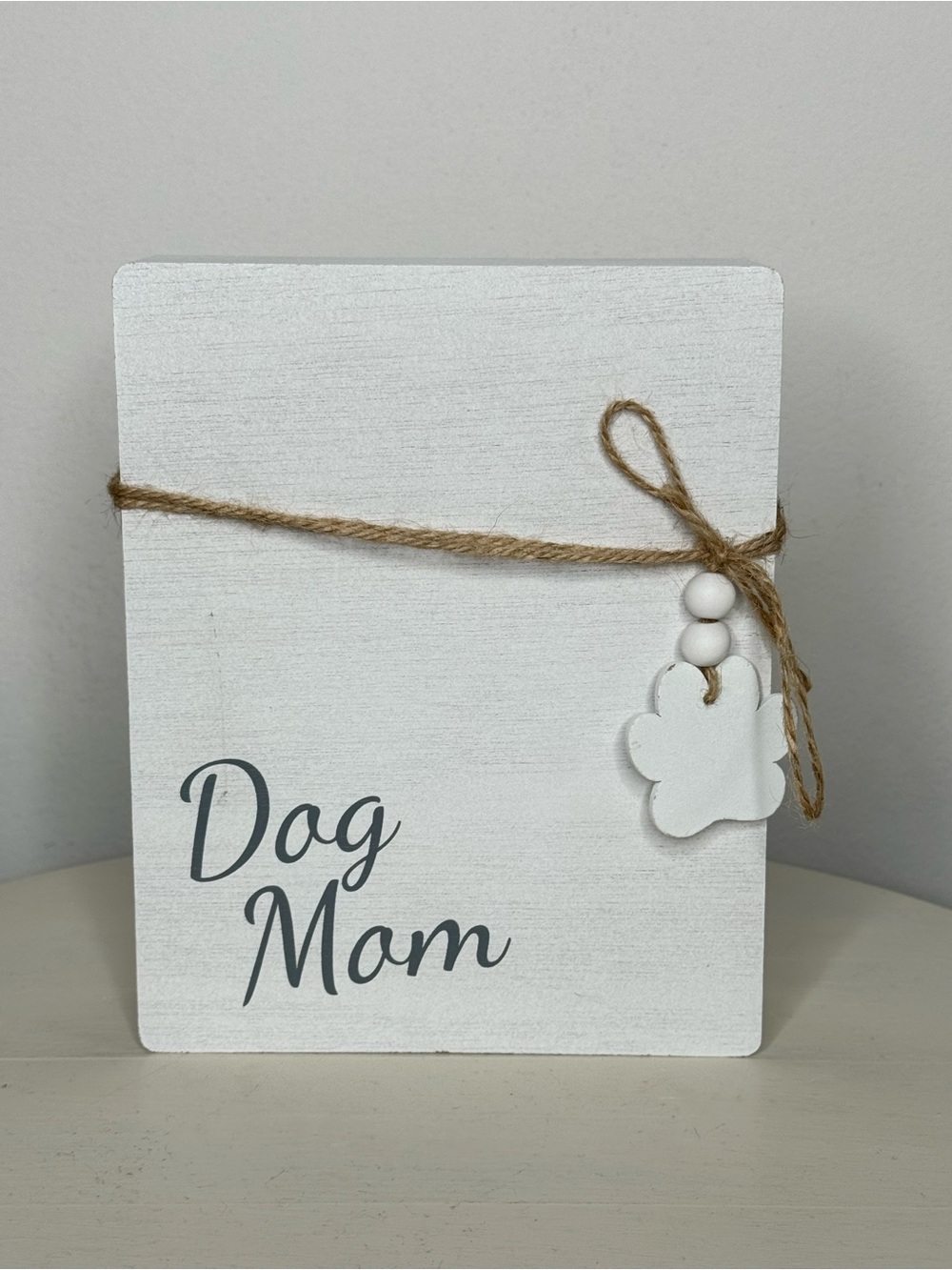 Dog Mom Block Sign